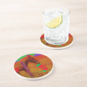 Weihnachtsreitferd Getränkeuntersetzer (Seite)