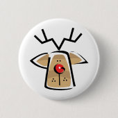 Weihnachtsren Button (Vorderseite)