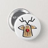 Weihnachtsren Button (Vorne & Hinten)