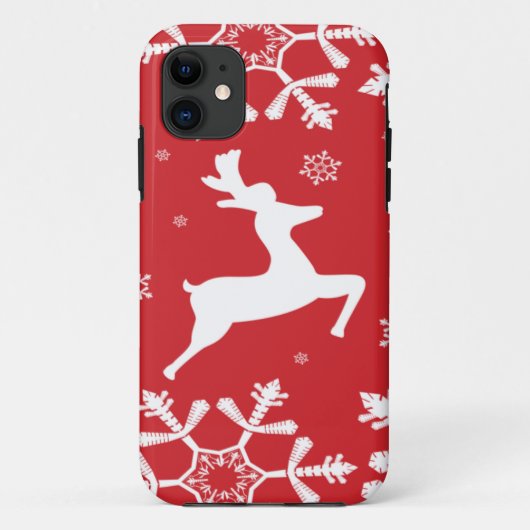Weihnachtsren Case-Mate iPhone Hülle (Rückseite)