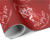 Weihnachtsren-Freude - die kundenspezifische Geschenkpapier (Rolleneckpunkt)