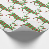 Weihnachtsren Geschenkpapier (Ecke)