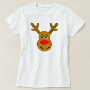 Weihnachtsren-Gesicht T-Shirt