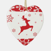 Weihnachtsren Keramik Ornament (Rechts)