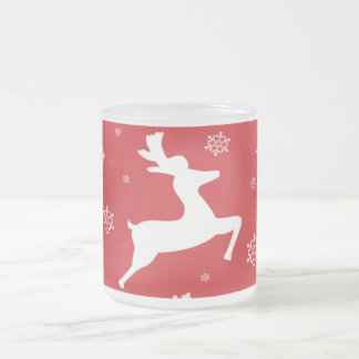 Weihnachtsren Mattglastasse