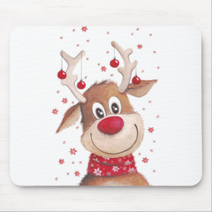 Weihnachtsren Mousepad