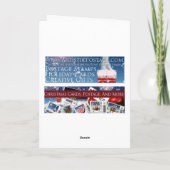 Weihnachtsren niedlicher Snowglobe freier Raum Feiertagskarte (Rückseite)