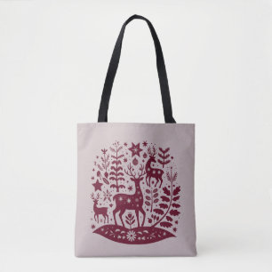 Weihnachtsren Nordische Volkskunst Skandinavisch Tasche