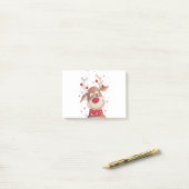 Weihnachtsren Post-it Klebezettel (Auf Schreibtisch)