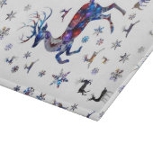 Weihnachtsren Schneidebrett (Ecke)