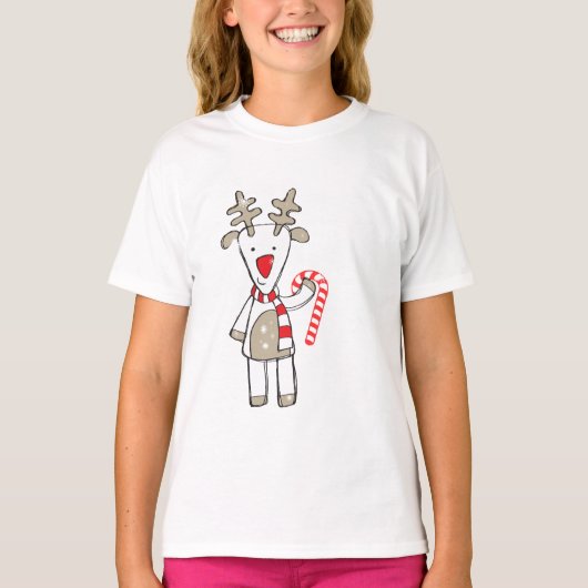 Weihnachtsren-T-Shirt T-Shirt (Vorderseite)