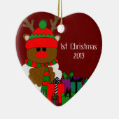 Weihnachtsren und -geschenke keramik ornament (Rechts)