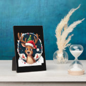 Weihnachtsrentier (2) fotoplatte (Seite)