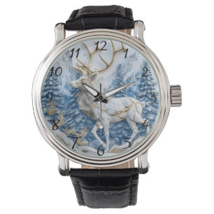 Weihnachtsrentier-Delight-Dekoration Armbanduhr