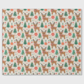 Weihnachtsrentier-Geschenkpapier Geschenkpapier (Flach)