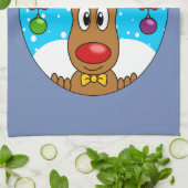 Weihnachtsrentier Geschirrtuch (Gefaltet)