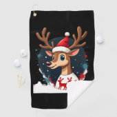 Weihnachtsrentier Golfhandtuch (Insitu)