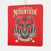 Weihnachtsrentier Keramikornament (Links)