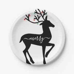 Weihnachtsrentier Merry Pappteller