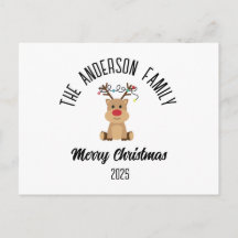 Weihnachtsrentier mit Lichtern und personalisierte