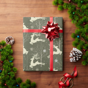 Weihnachtsrentier nahtloses Muster Geschenkpapier