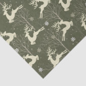 Weihnachtsrentier Nahtloses Muster Seidenpapier (Detail)