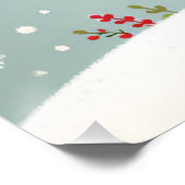 Weihnachtsrentier Poster (Ecke)