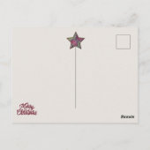 Weihnachtsrentier Postkarte (Rückseite)