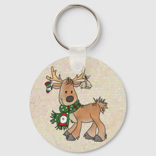 Weihnachtsrentier Schlüsselanhänger