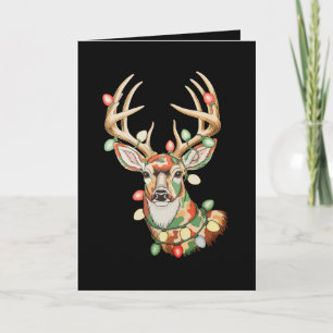 Weihnachtsrentier-Tarnung Hirsch Feiertag Jagd Xma Karte
