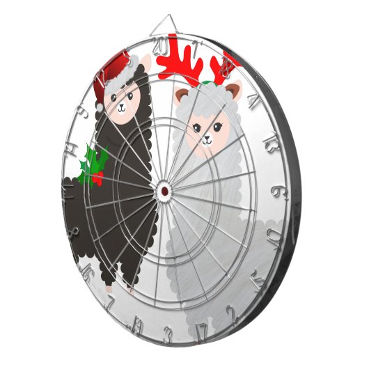 Weihnachtsrentiere Dartscheibe (Vorderseite rechts)