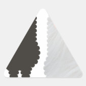 Weihnachtsrentiere Dreieckiger Aufkleber (Vorderseite)