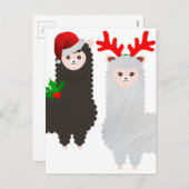 Weihnachtsrentiere Feiertagspostkarte (Vorne/Hinten)