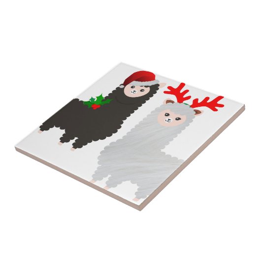 Weihnachtsrentiere Fliese (Seite)