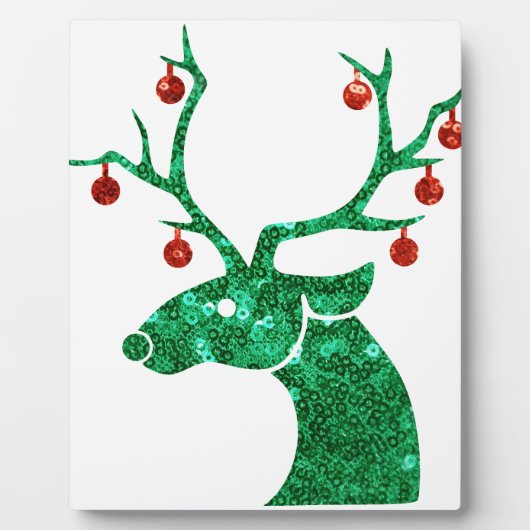 Weihnachtsrentiere Fotoplatte (Vorderseite)