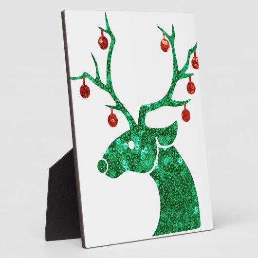 Weihnachtsrentiere Fotoplatte (Seite)