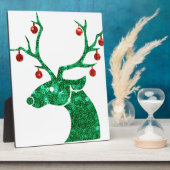 Weihnachtsrentiere Fotoplatte (Seite)