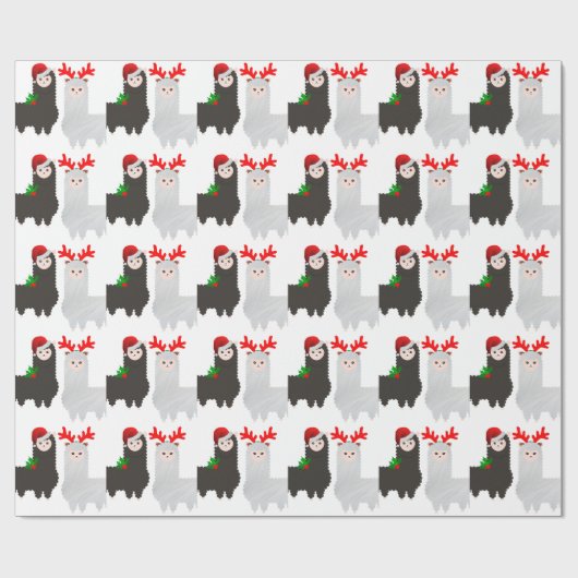 Weihnachtsrentiere Geschenkpapier (Flach)