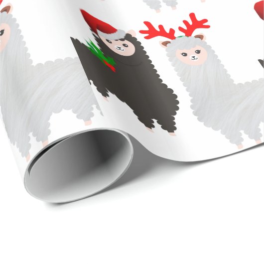 Weihnachtsrentiere Geschenkpapier (Rolleneckpunkt)