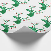 Weihnachtsrentiere Geschenkpapier (Ecke)