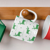 Weihnachtsrentiere. Grünwaldtiermuster Kaffeetasse