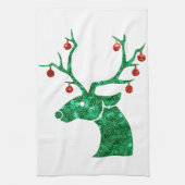 Weihnachtsrentiere Handtuch (Vertikal)