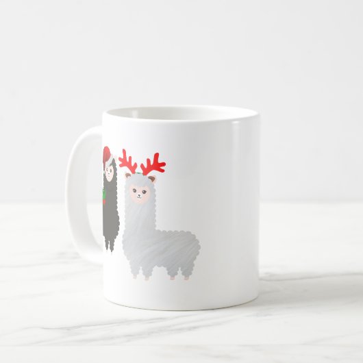 Weihnachtsrentiere Kaffeetasse (Vorderseite Links)