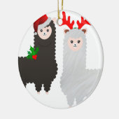 Weihnachtsrentiere Keramikornament (Links)