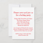 Weihnachtsrentiere lila einladung (Rückseite)