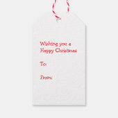 Weihnachtsrentiere mit Geschenkmarke Geschenkanhänger (Rückseite)