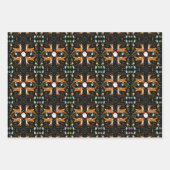 Weihnachtsrentiere Nahtloses Muster Geschenkpapier Set (Vorderseite)