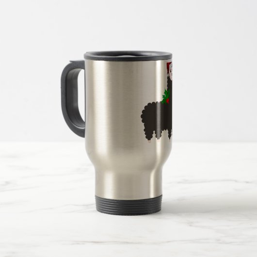 Weihnachtsrentiere Reisebecher (Vorderseite Links)