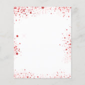 Weihnachtsrentiere Roter Glitzer Einladung Party (Rückseite)