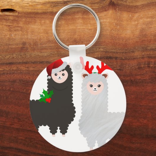 Weihnachtsrentiere Schlüsselanhänger (Vorderseite)